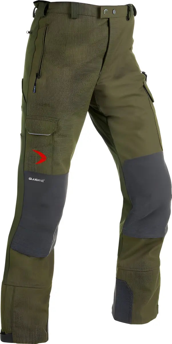 Es handelt sich hier um Outdoorhose Gladiator® von Pfanner waldgrün für die Jagd.
