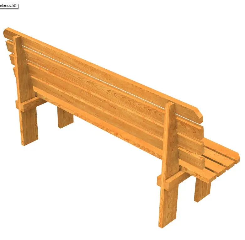 Es handelt sich hier um Gartenbank mit Rückenlehne Parkbank Lärche massiv Holzbank rustikal für Haus und Garten.