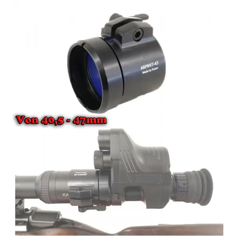 Es handelt sich hier um Rusan Adapter für PARD NV007 mit Bajonett Aufnahme für die Jagd.