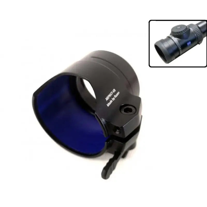 Es handelt sich hier um Rusan Q-R PARD NV007 Adapter für Zielfernrohr Zeiss V8 für die Jagd.