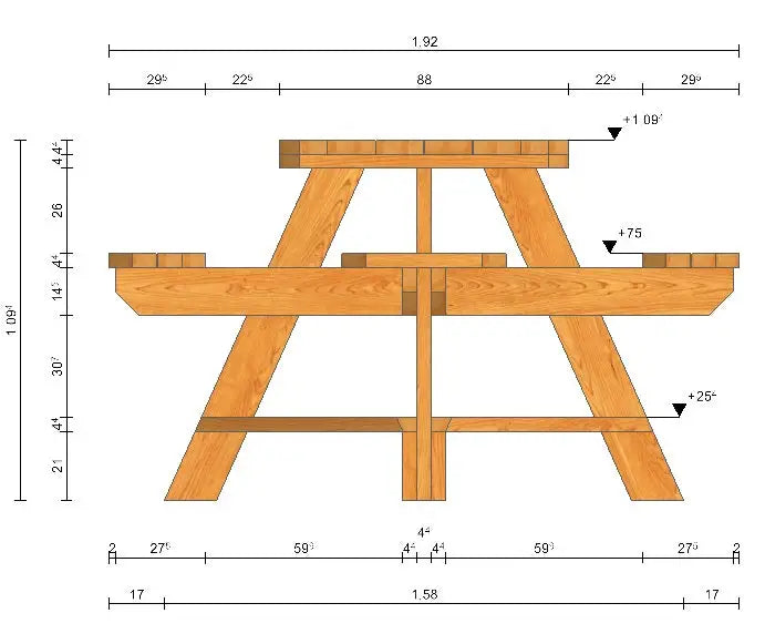 Es handelt sich hier um Rustikale Sitzgruppe für 8 Personen für die Jagd.