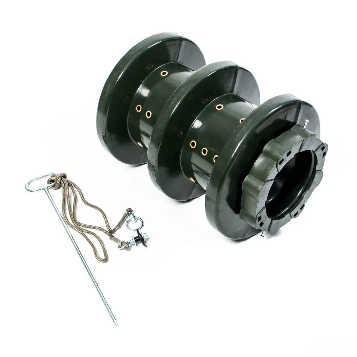 Es handelt sich hier um Sauenkreisel mit Erdspieß und Mäusefraßschutz für die Jagd.