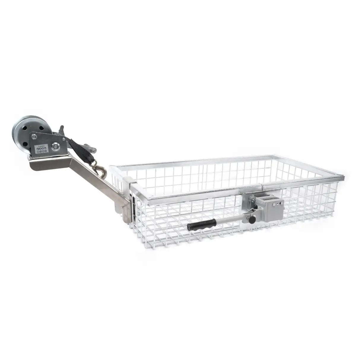 Seilwindenbock inkl. Seilwinde. Der gebrauchsmustergeschützte Seilwindenbock mit Seilwinde und S-Haken erleichtert das Bergen von schwerem Wild.