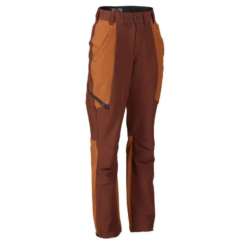 Es handelt sich hier um Damen Jagd Hose Lynx Antibite Dark Orange Swedteam für die Jagd.