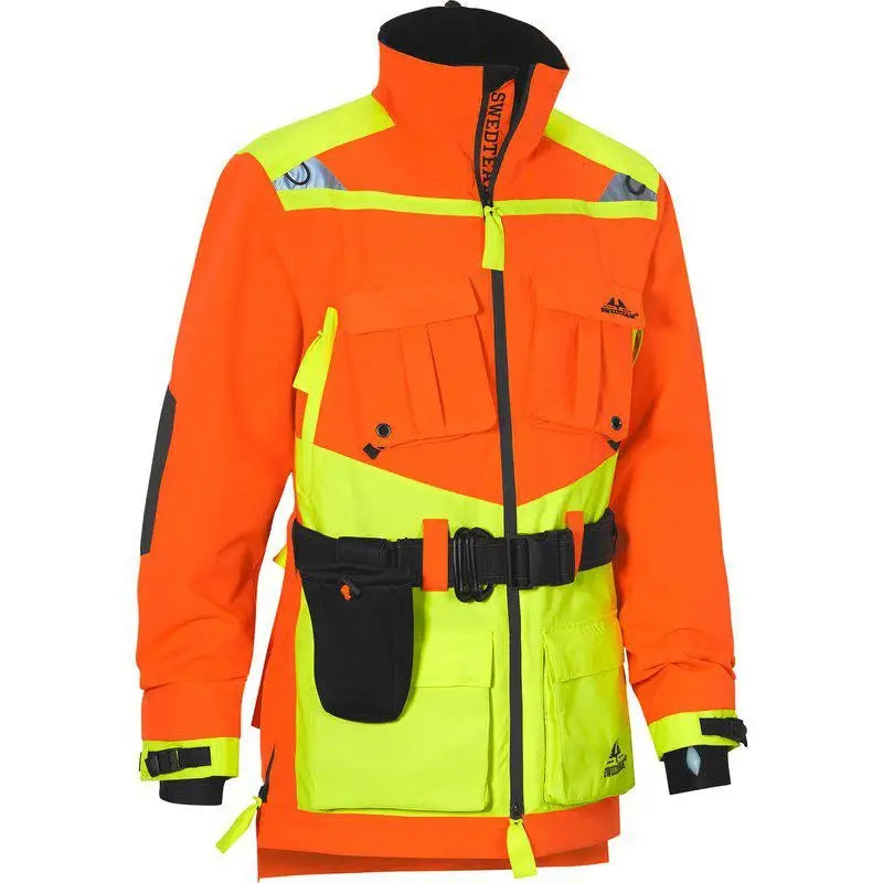 Es handelt sich hier um Herren Jagdjacke Protect Pro Orange Neon Swedteam für die Jagd.