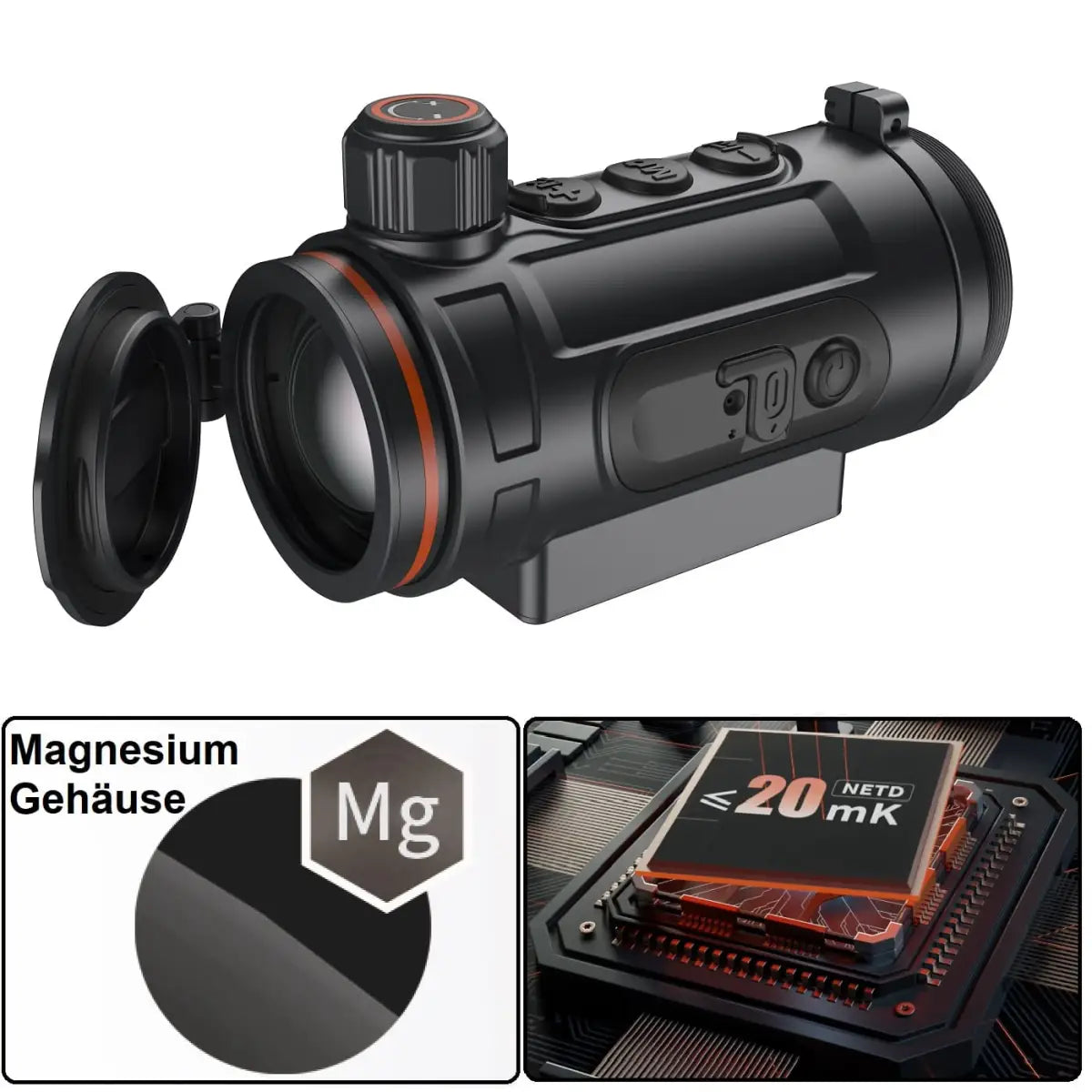 ThermTec Wärmebild-Vorsatzgerät Hunt 335 für die Jagd.