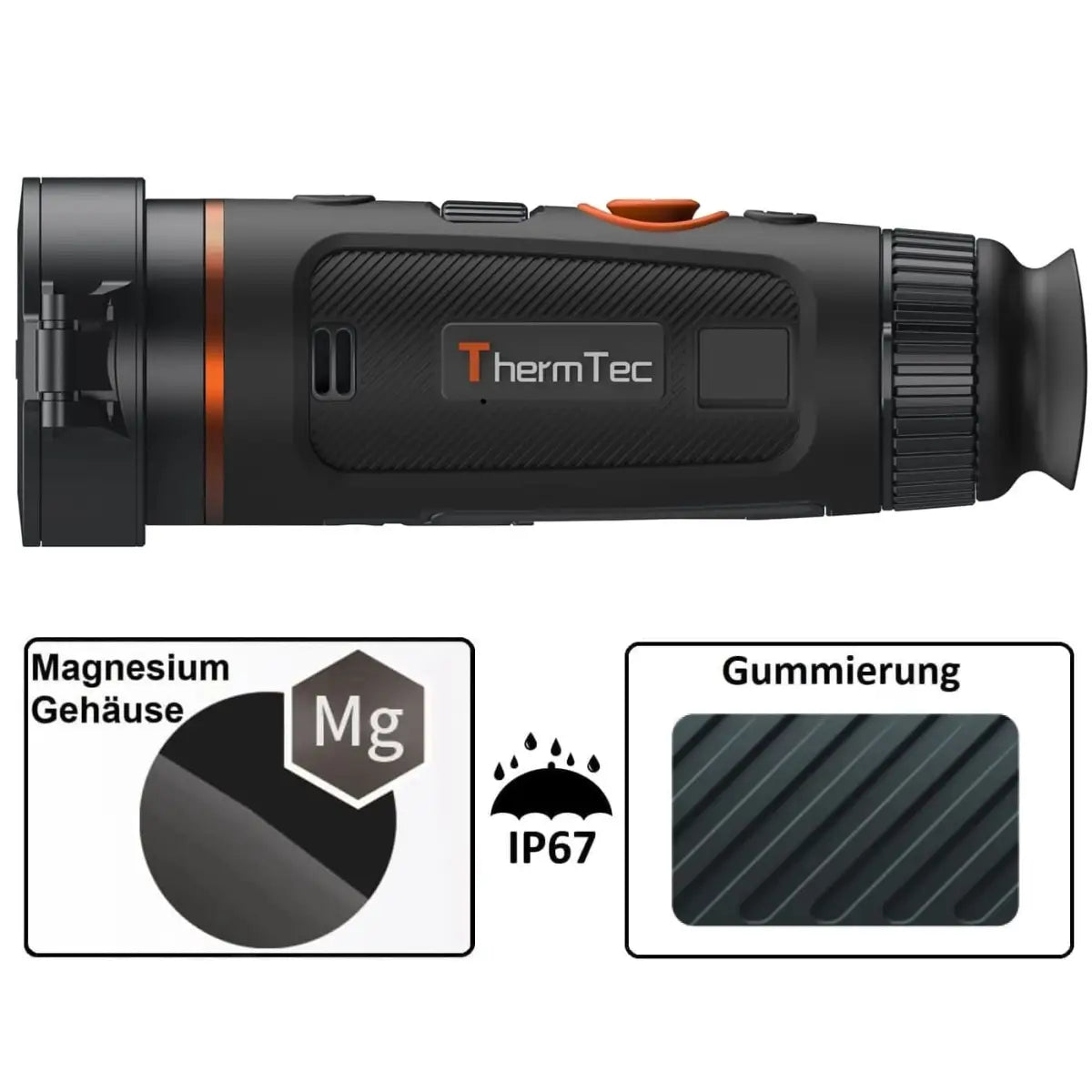 ThermTec Wärmebildkamera WILD 650 für die Jagd.