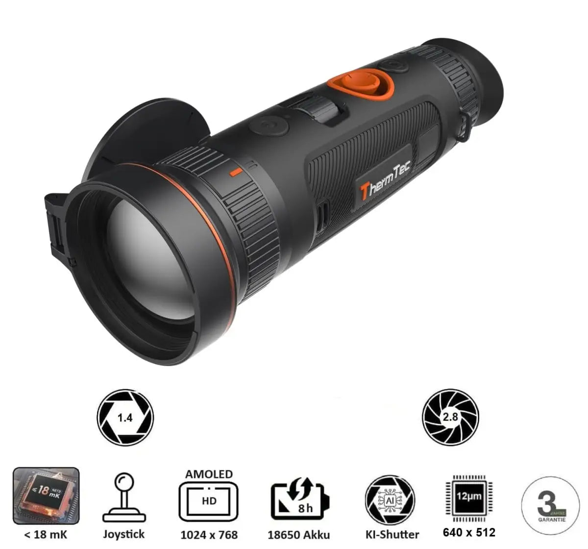 ThermTec Wärmebildkamera WILD 650D für die Jagd.