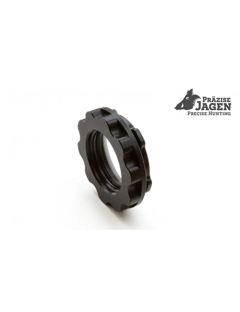 Es handelt sich hier um kleinen Verschlusskappe mit Glas fürs Okular mit zweieinhalbfacher Vergrößerung für die Jagd.