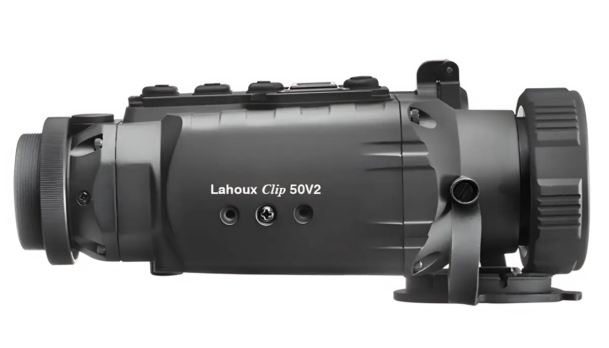 Es handelt sich hier um Wärmebildkamera Vorsatzgerät Clip 50 V2 Lahoux für die Jagd.