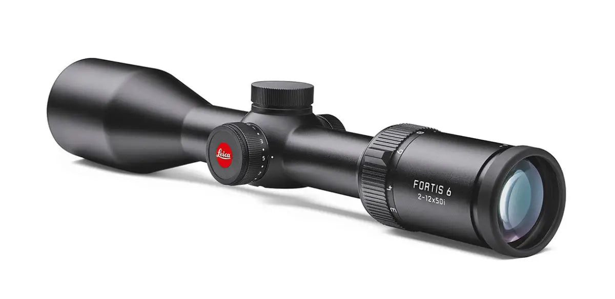 Es handelt sich hier um Zielfernrohr LEICA Fortis 6 2-12X50i ohne Schiene für die Jagd.
