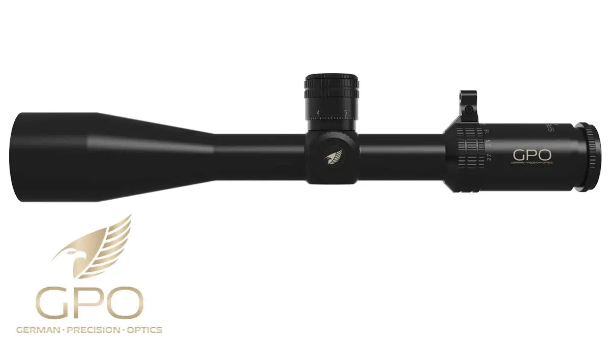 Es handelt sich hier um Zielfernrohr GPO Spectra™ 6x 4,5-27x50 LR Pro FFP CW für die Jagd.