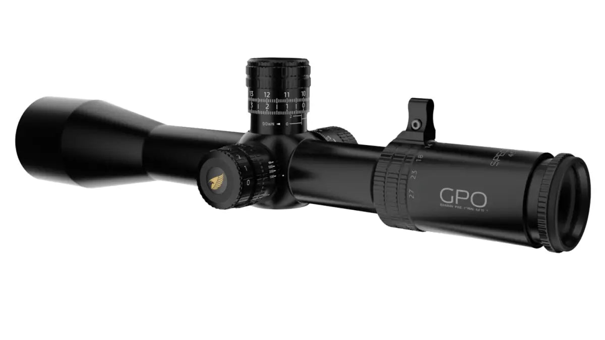 Es handelt sich hier um Zielfernrohr GPO Spectra™ 6x 4,5-27x50i PLRi FFP/CCW für die Jagd.