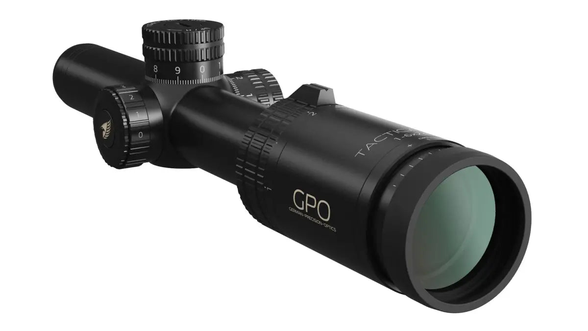 Es handelt sich hier um Zielfernrohr GPO Tac™ 1-6x24i HSi für die Jagd.