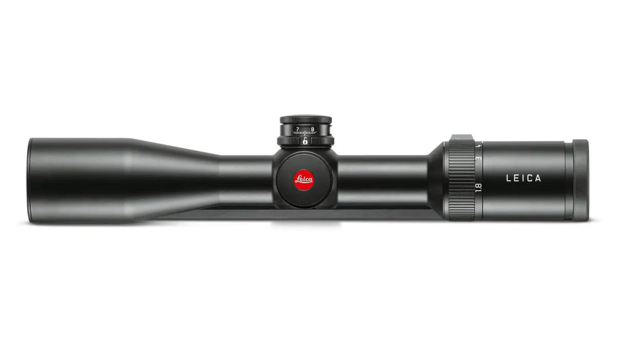 Es handelt sich hier um LEICA Fortis 6 1,8–12x42i Zielfernrohr mit Schiene für die Jagd.