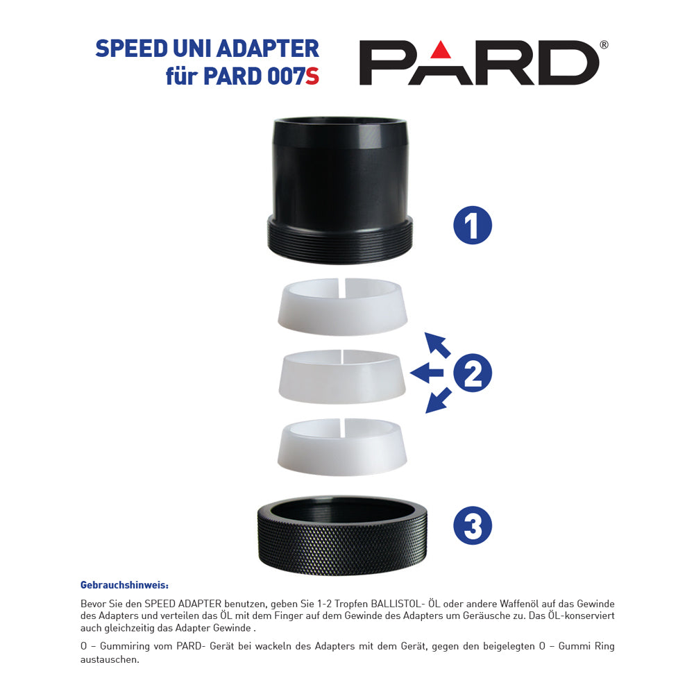 Speed Uni3 Adapter 35,2-47 mm für PARD NV007S