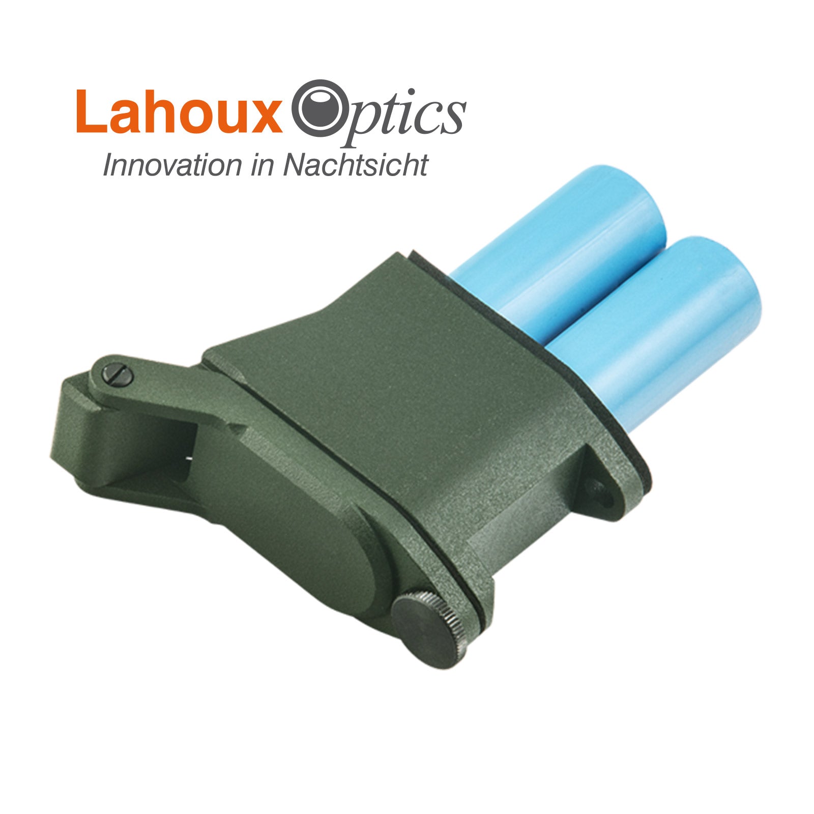 Es handelt sich hier um LAHOUX Batteriefach-Extender für Clip 35 / Clip 50 für die Jagd.