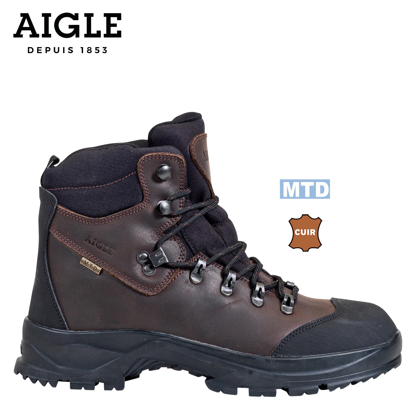 Es handelt sich hier um AIGLE Laforse MTD® - Outdoor Stiefel für die Jagd.