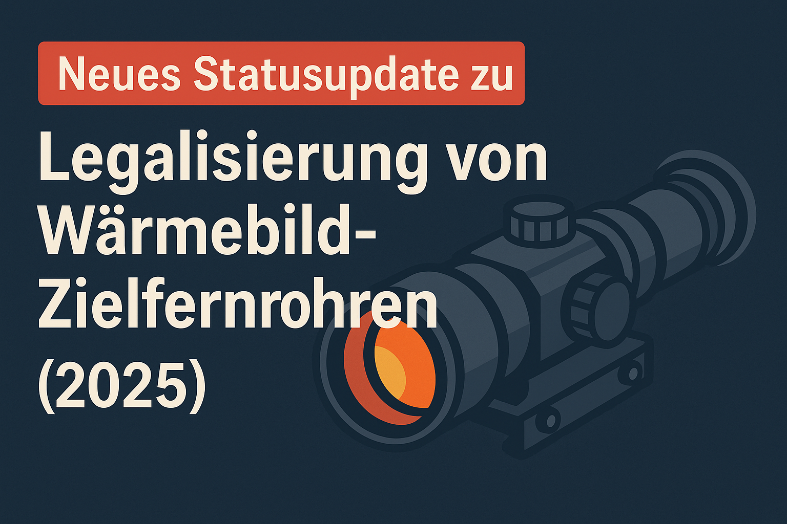 Wärmebild Zielfernrohr Legalisierung 