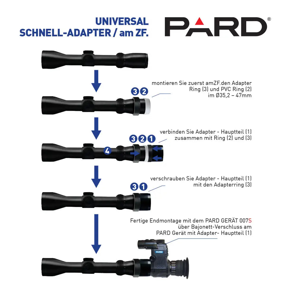 Speed Uni3 Adapter 35,2-47 mm für PARD NV007S - Detailansicht