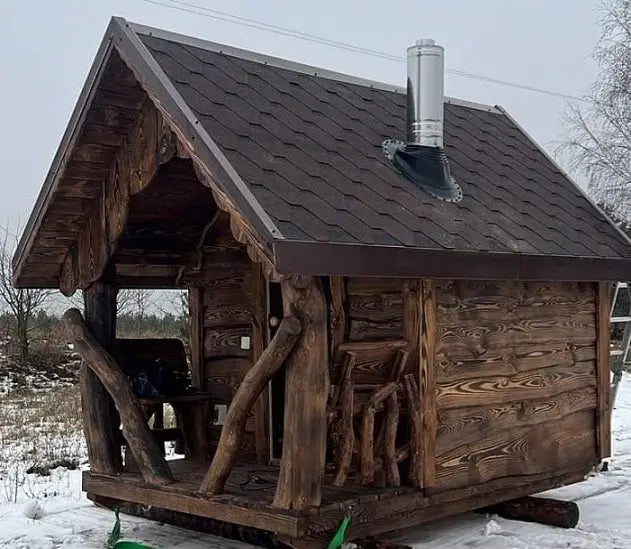 Gartensauna - Detailansicht