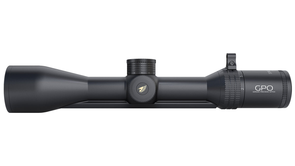 GPO-Spectra-6x2-12x50i-Zielfernrohr, mit Schiene, Absehen G4i für die Jagd. 