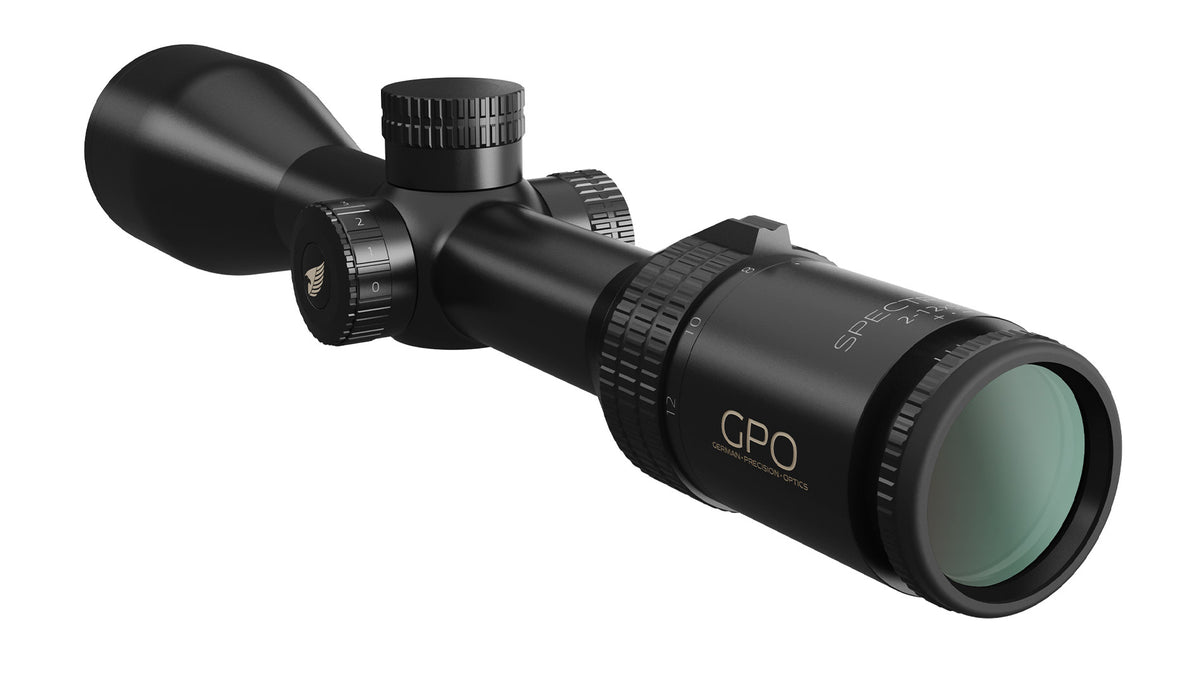 GPO-Spectra-6x2-12x50i-Zielfernrohr, Absehen G4i für die Jagd. 