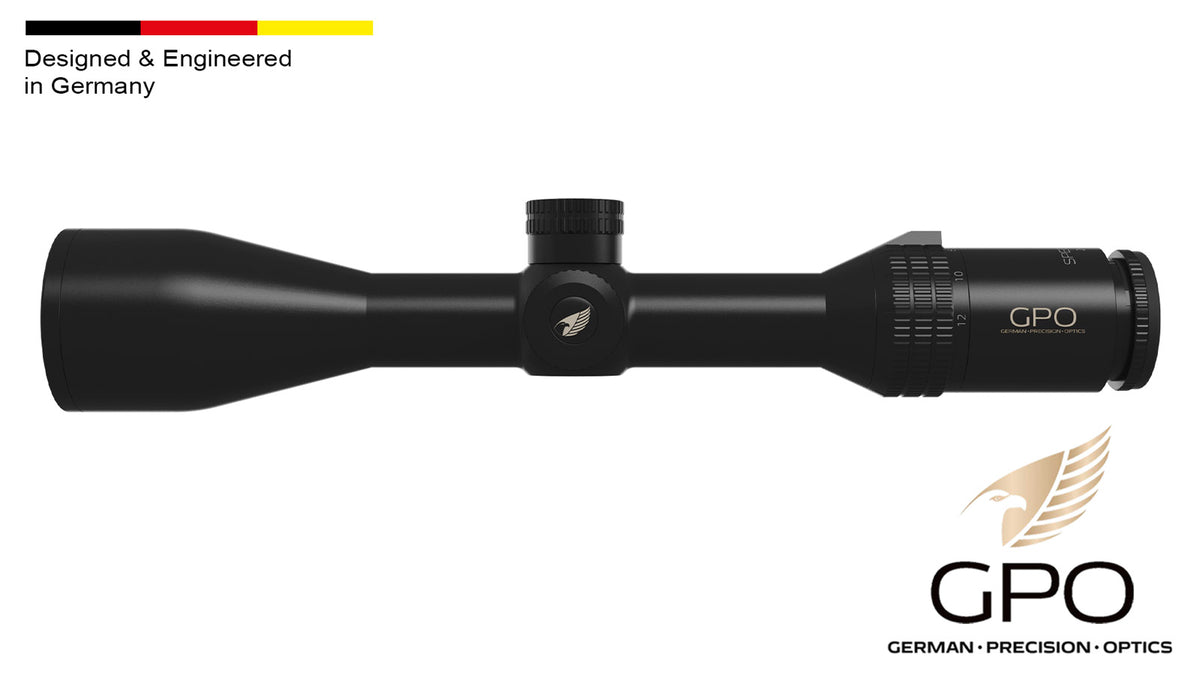 GPO-Spectra-6x2-12x50i-Zielfernrohr, Absehen G4i für die Jagd. 