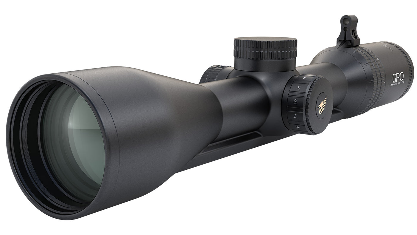 GPO-Spectra-6x2-12x50i-Zielfernrohr, mit Schiene, Absehen G4i für die Jagd. 