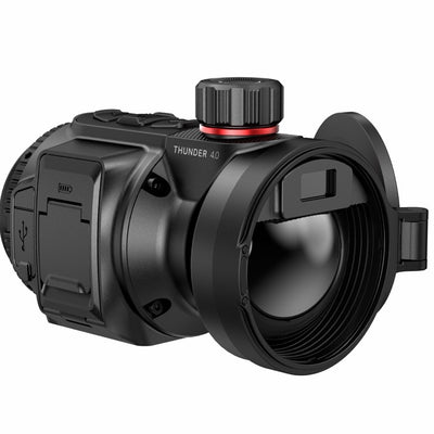 HIKMICRO Thunder TQ50CL Wärmebild Vorsatzgerät mit LRF – Frontansicht Objektiv