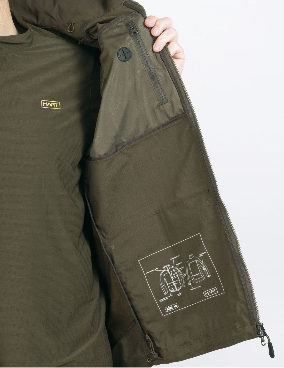 Herrenjacke und Damenjacke PAFOS-J HART für die Jagd. 
