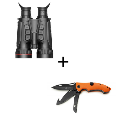 HIKMICRO Habrok Binocular HX60LS (Vorführmodell) + PUMA XP Trifecta 3-Klingen Schliessmesser