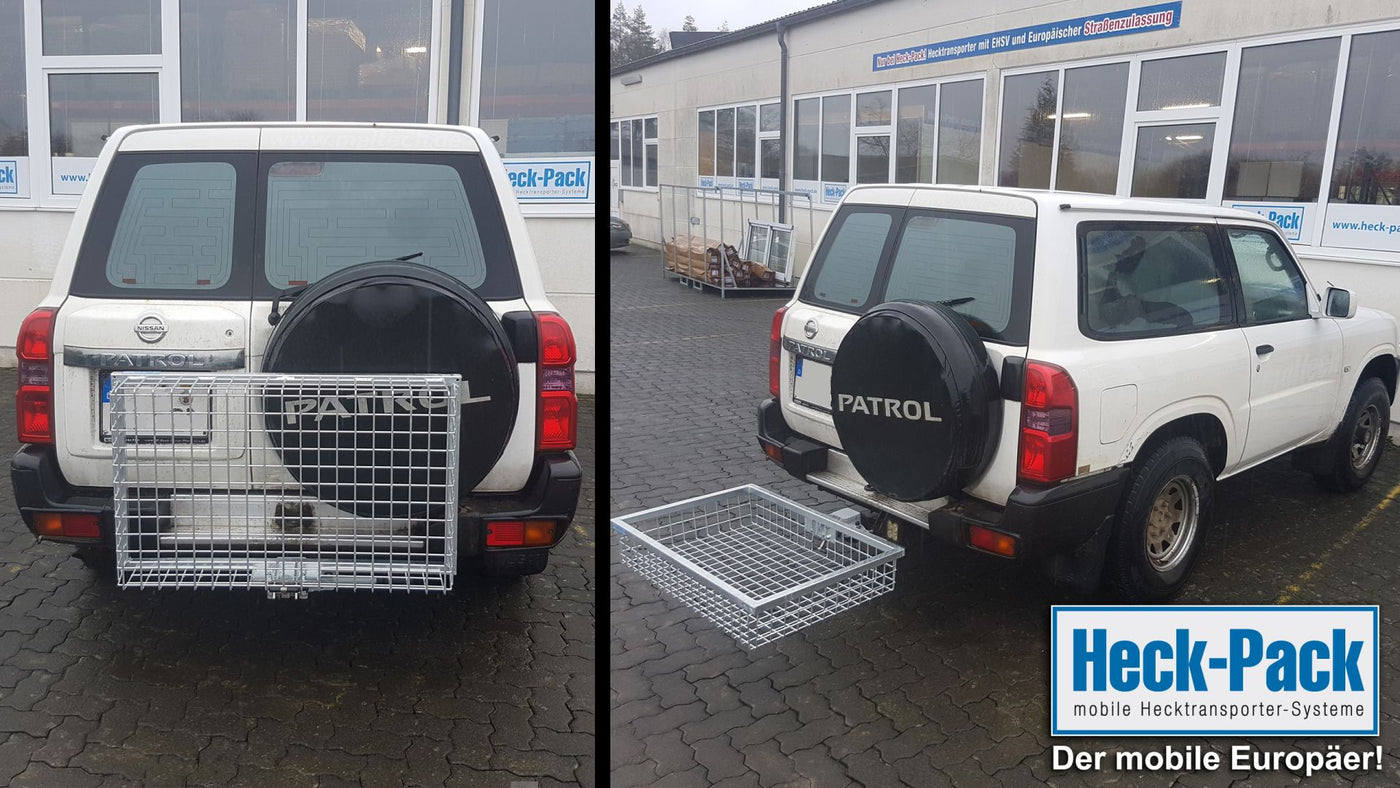 Hochklappvorrichtung für Heck-Pack Wildträger, komplett aus Edelstahl für die Jagd. 