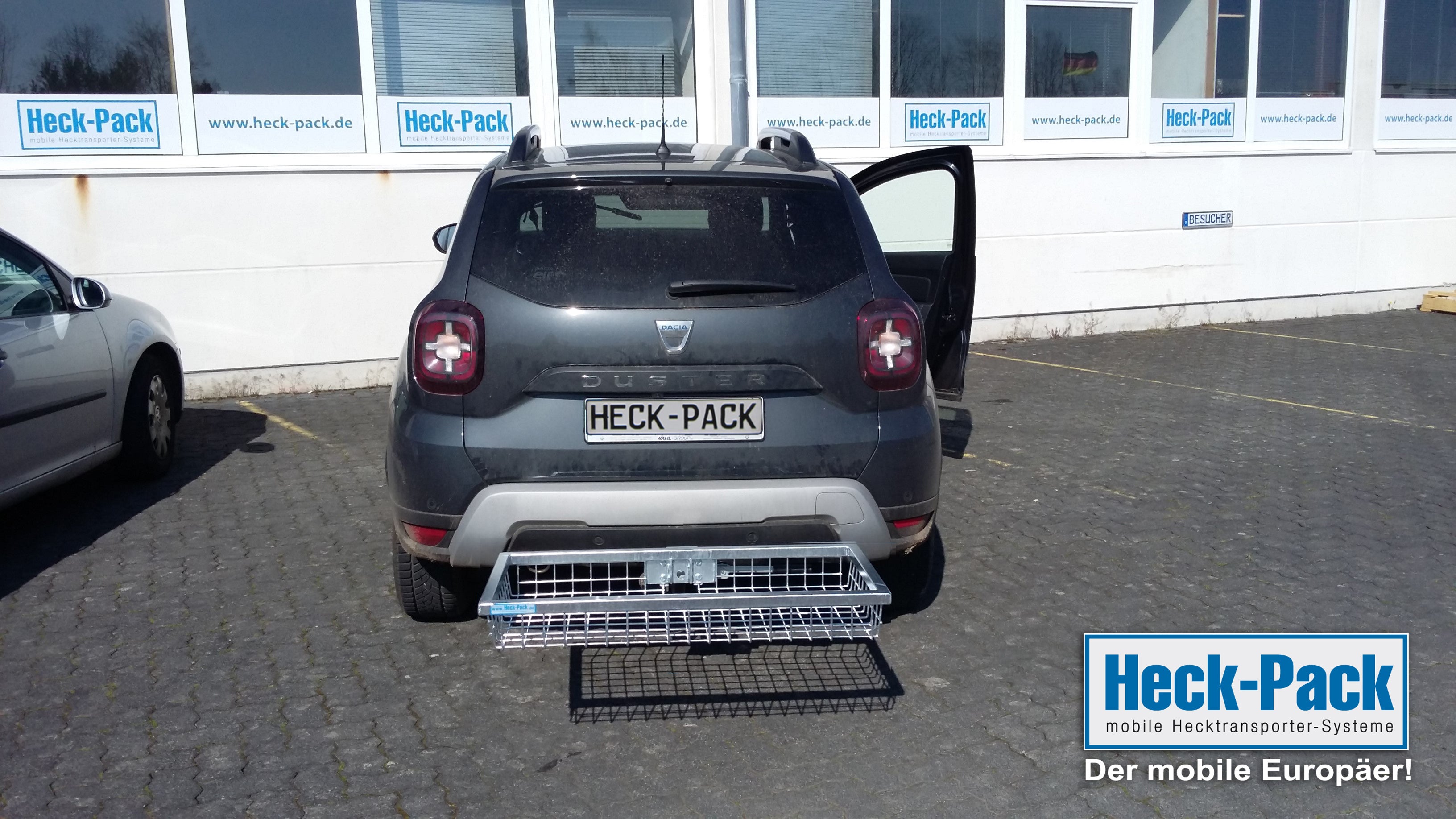 Es handelt sich hier um den Heck-Pack Hecktransporter Optimal 1000 x 500 x 125 mm für die Jagd.