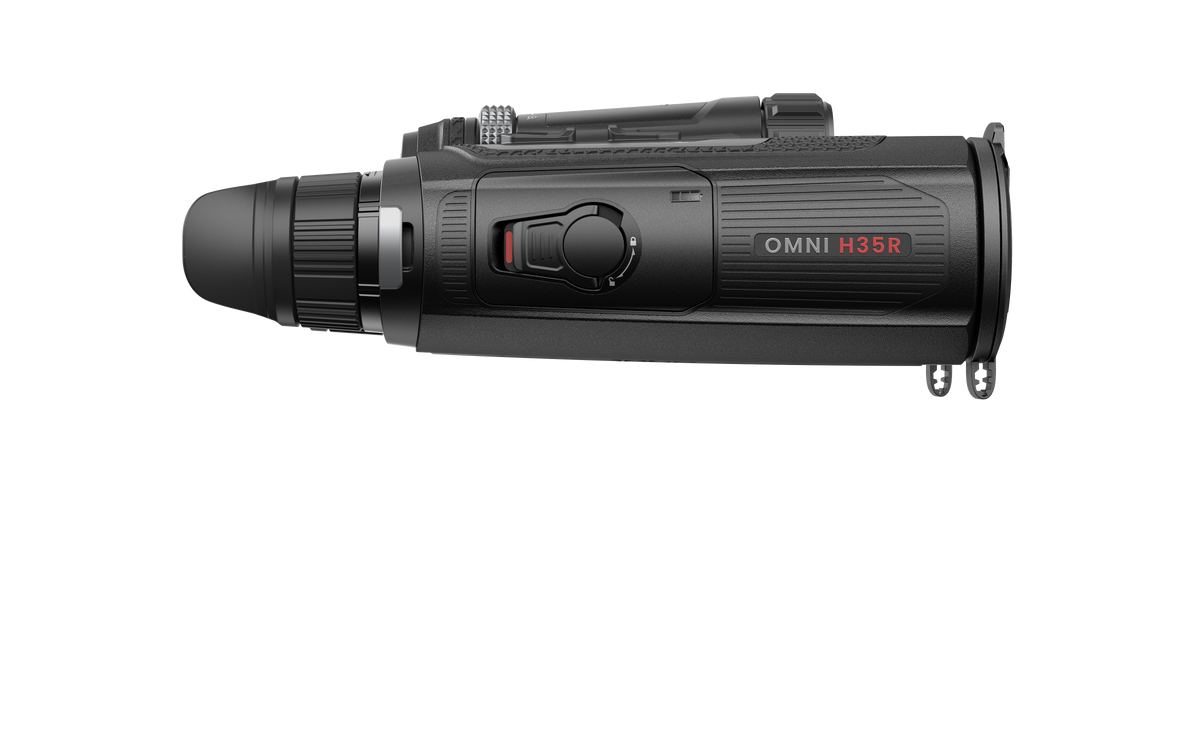 NOCPIX OMNI H35R 8K-Multispektral-Fernglas – Technische Zeichnung Abmessungen Draufsicht