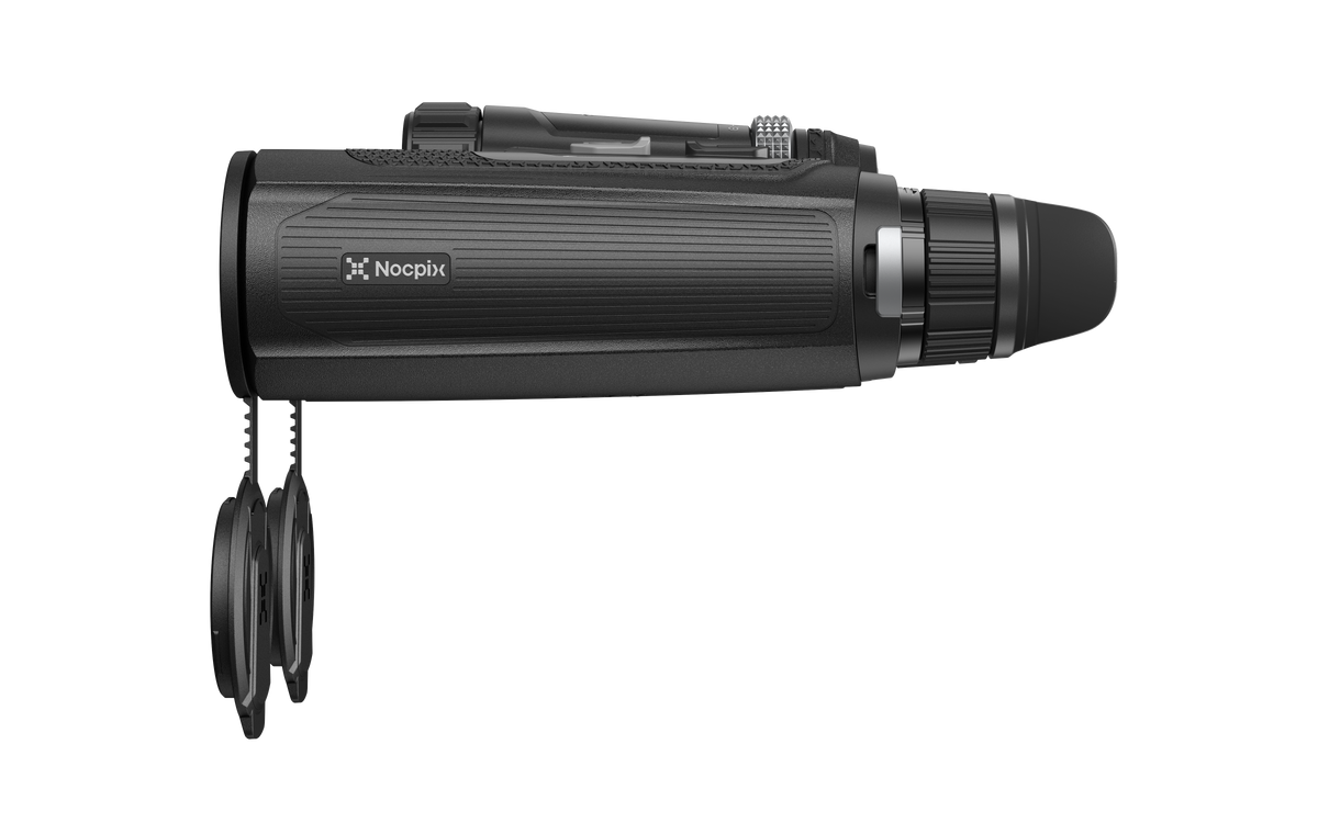 NOCPIX OMNI L19R 8K-Multispektral-Fernglas – Ergonomische Griffposition und Formgebung Nahaufnahme