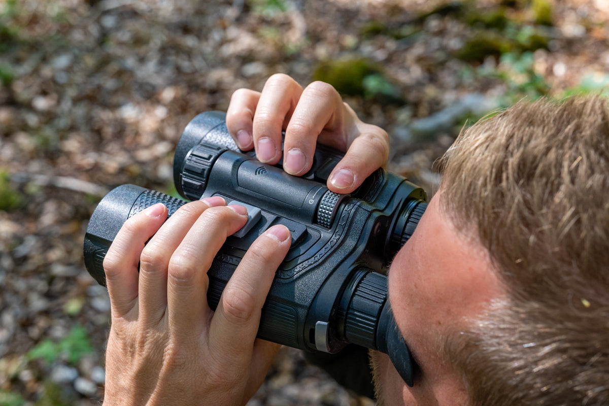 NOCPIX OMNI L19R 8K-Multispektral-Fernglas – Wärmebildansicht Wildtier bei Dunkelheit