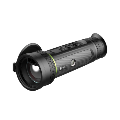 PIXFRA Sirius LRF S650 Wärmebildkamera mit Laser-Entfernungsmesser für die Jagd.