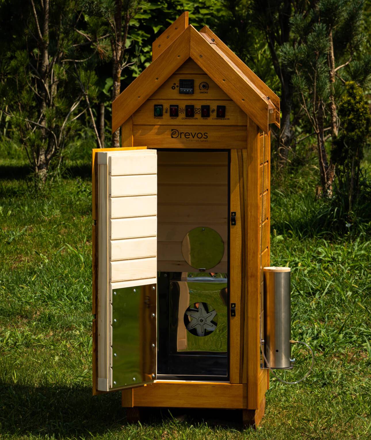 Automatische Räucherkammer aus Holz für Kalt- und Heißräucherung - Classic 15