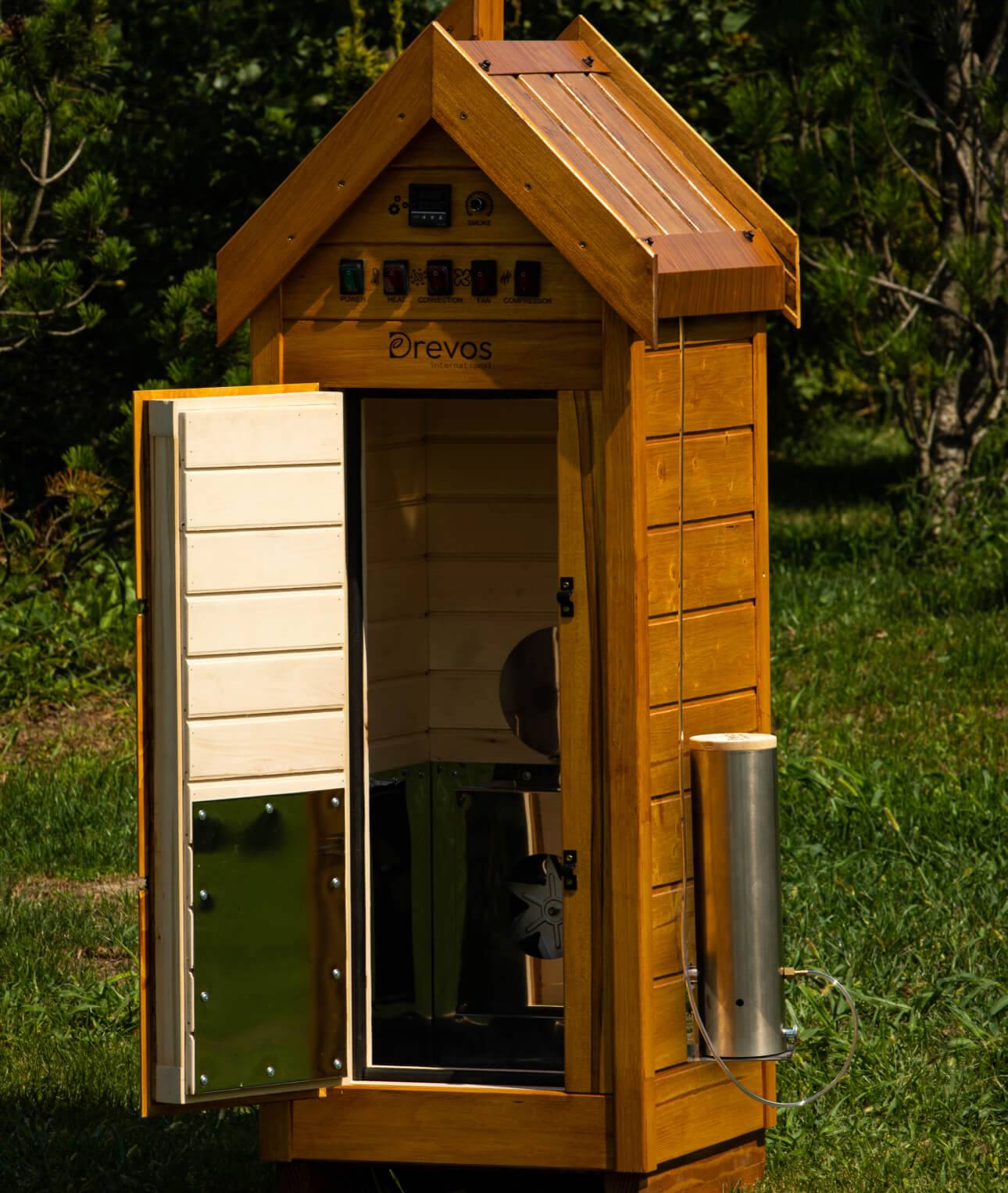 Automatische Räucherkammer aus Holz für Kalt- und Heißräucherung - Classic 15