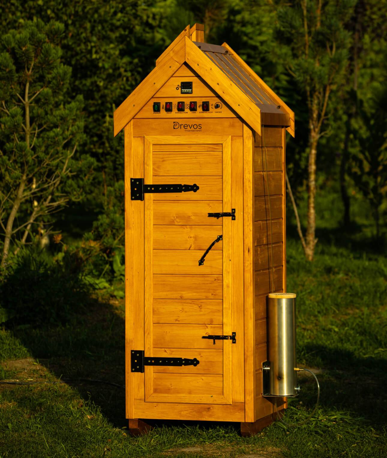 Automatische Räucherkammer aus Holz für Kalt- und Heißräucherung – Classic 30