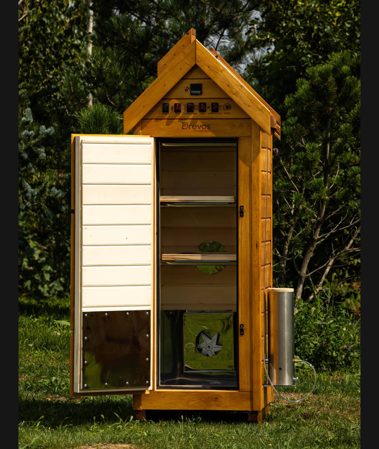 Automatische Räucherkammer aus Holz für Kalt- und Heißräucherung – Classic 30