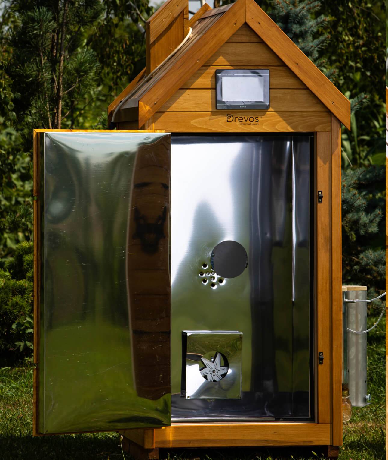 Automatische Räucherkammer aus Holz für Kalt- und Heißräucherung – Smart 50