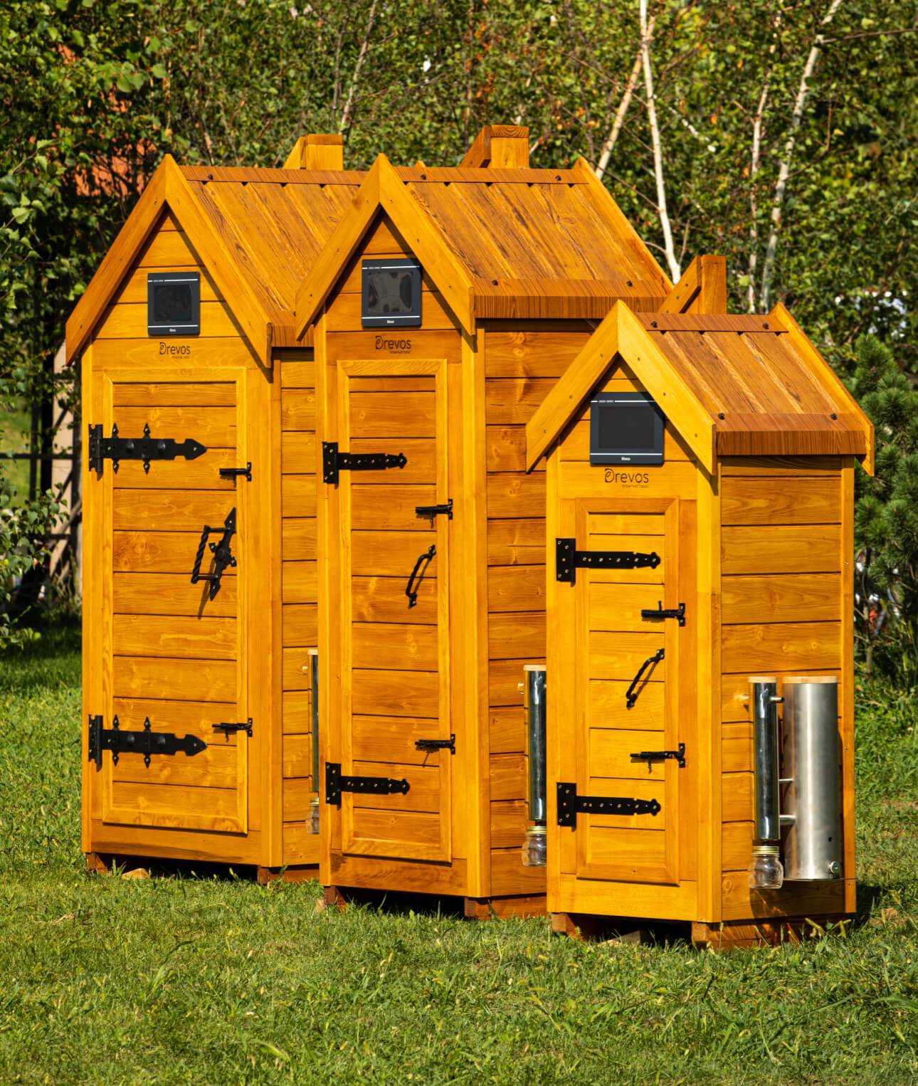 Automatische Räucherkammer aus Holz für Kalt- und Heißräucherung – Smart 50