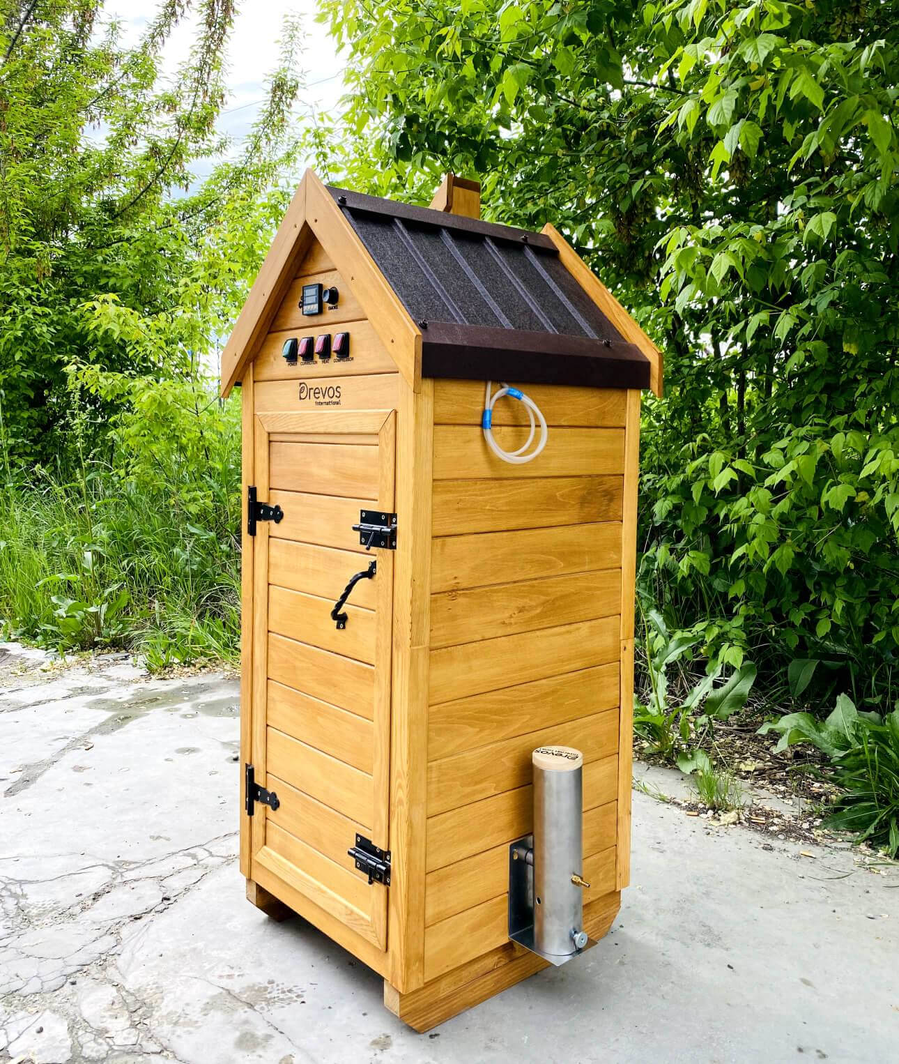 Automatische Räucherkammer aus Holz für Kalt- und Heißräucherung - Start 20 