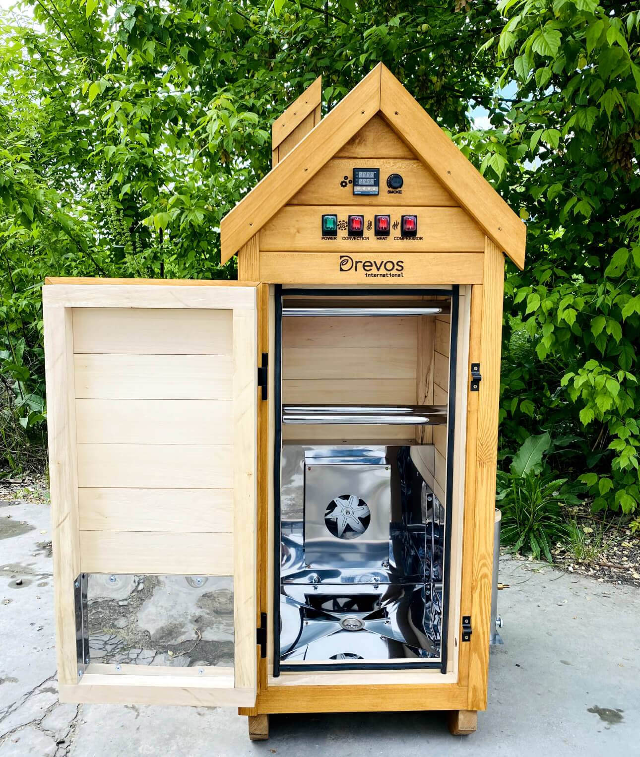 Automatische Räucherkammer aus Holz für Kalt- und Heißräucherung - Start 20 