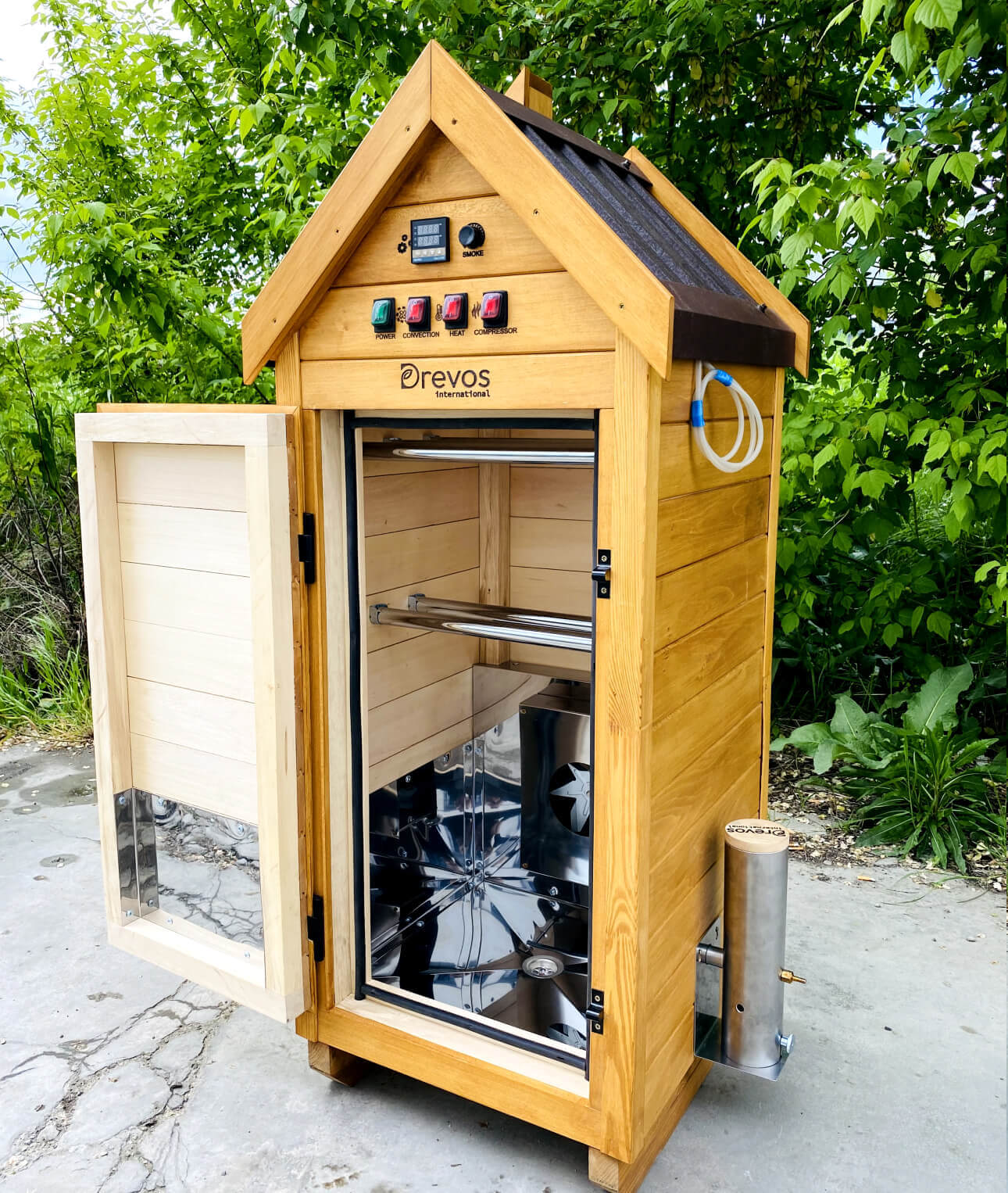 Automatische Räucherkammer aus Holz für Kalt- und Heißräucherung - Start 20 