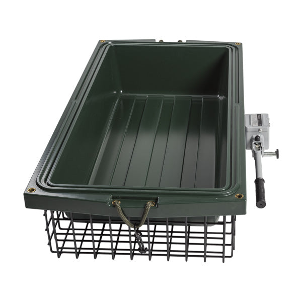 Wildträger Deep 210 BLACK PROFI mit Wildwanne und Sitzkissen Jungjägeraktion für die Jagd.