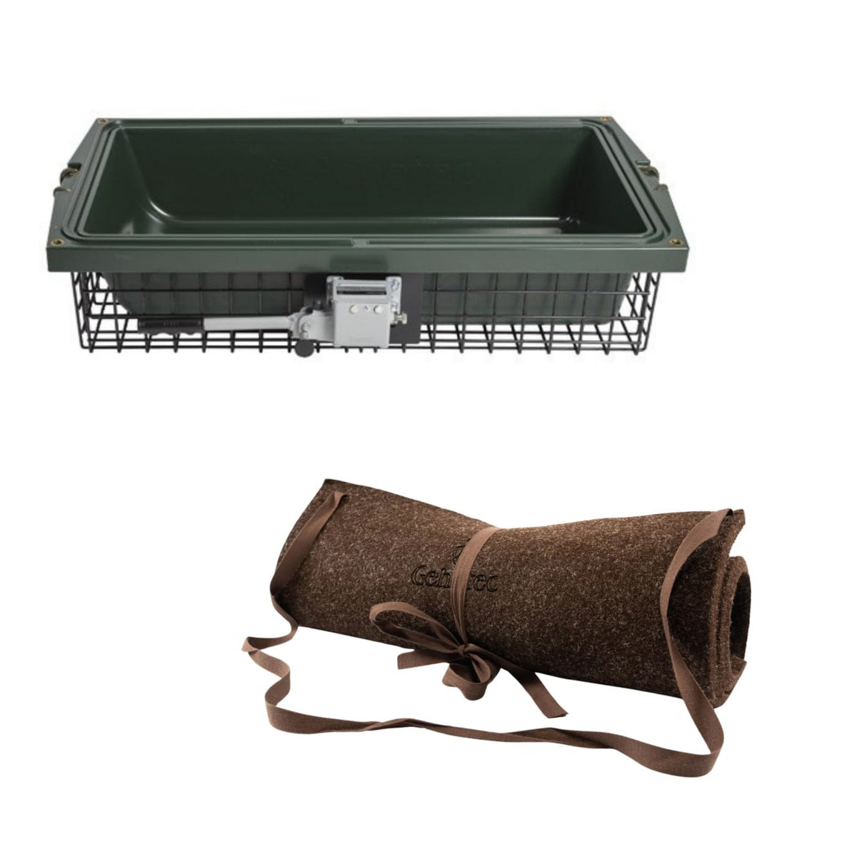 Wildträger Deep 210 BLACK PROFI mit Wildwanne und Sitzkissen Jungjägeraktion für die Jagd.