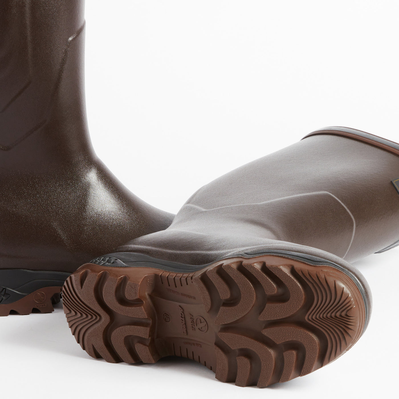 AIGLE Gummistiefel PARCOURS® 2 Iso braun für die Jagd.
